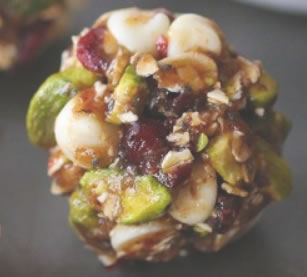 Cranberry Pistachio Energy Bites